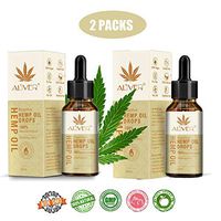2 Pack HEMP Oil 3000mg, for waist leg and albow painful release,Stress Support, Anti Anxiety, Sleep Supplements - Herbal Drops - Rich in Omega 3,Omega 6, Omega 9, MCT Fatty Acids (30ml/1 Fl.oz)
