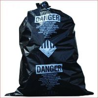 TheSafetyHouse Black Asbestos Bags 32 x 48 x 6 Mil Full Gauge 75/case