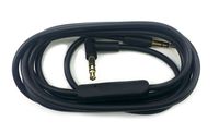 Replacement Aux Cord Extension Cable Wire with Mic Compatible with Beats by Dre Solo 3 2 / HD/Studio 3 2 /Pro/Detox/Wireless/Mixr/Headphones.iPods, iPhones, iPads. (Black with mic)