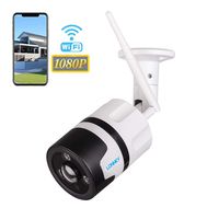 Outdoor Security Camera,LONNKY 1080P Full HD WiFi Outdoor IP Security Bullet Camera, Two-Way Audio and Wide Viewing Angle,Weatherproof and Motion Detection with Night Vision