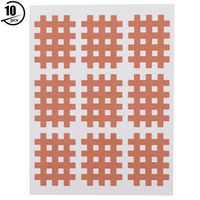 Furnoor 10PCS/Bag Elastic Spiral Kinesiology Tape Physical Therapy Tapes 74x98mm Sports Safety(Natural)