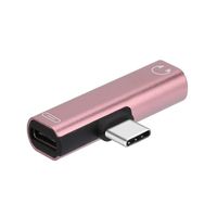 Countia For Type-C Headset Adapter Charging Listening to Music 2-in-1 Audio Converter Charging Stations