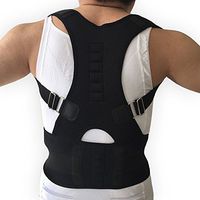 LifeShop Active Physio+ Magnetic Posture Gripping Back and Shoulder Support Brace - Black