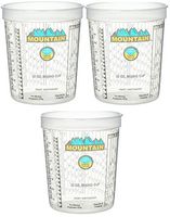 Mountain MTN4202 Mountain Disposable Quart Mixing Cup ((100 per case)) (3 pack)