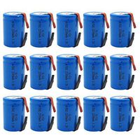 BAOBIAN 4/5 SubC Sub C Rechargeable Battery NiCd with Tabs 1.2V 2200mAh for Power Tools(15 Pcs)