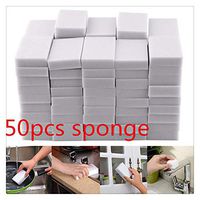 Cleaning Heavy Duty Scrub Sponge - Multi-Use Dish Wash Sponges, Non-Scratch Scrub Sponges,Use for Kitchen, Bathroom & More (20/30 Pcs) (50 Pcs, 3.9 x 2.4 x 0.78 Inch)