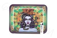 Bundle - 2 Items - OOZY Tobacco Rolling Paper Tray(7" x 11") with Patriot Disposable Lighter