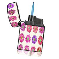 Daisy Flowers - Refillable Flip Top Black Rubber Survival Camping Lighter