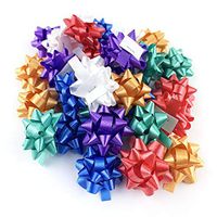 Worlds Mix Mini Gift Wrap Bows-Christmas Ribbon Gift Bows 1" Inch(30 Pack)