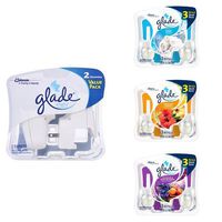 Glade PlugIns Multi-Room Fragrance Variety Pack - Clean Linen, Hawaiian Breeze, Lavender and Peach Blossom
