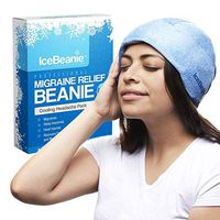Ice Beanie Natural Migraine Relief - Eliminate Tension Headaches with This Acupressure Designed Cold Pack Hat - Enjoy Soothing Compression to Relieve Pain Associated with Overexertion, Aches & Fever