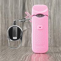 CEOKS for Smok Nord Silicone Case with Keychain Anti-Loss Holder Carrying case Rubber Skin wrap (Pink)
