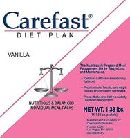 CareFast® Diet Plan (Vanilla)