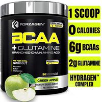 Forzagen Bcaa Powder Workout Recovery - Best BCAA | BCAAS Amino Acids | Electrolytes Keto Friendly | Hydration Powder| Bcaa Supplements | post workout recovery drink | intra workout ( Green Apple)