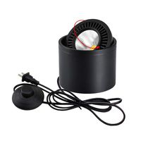 STGLIGHTING High Accent Uplight 7W LED Barrel Type Spotlight Decorative Light Adjustable Body 5.9ft On/Off Foot Pedal Switch Cord for Loft Gallery Exhibition Stage Background Wall Spotlight