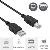 ANRANK AB3015AK USB PC Transfer Data Connector Cable Cord for Cricut Expression 1 Electronic Cutting Machine (10FT/3M)