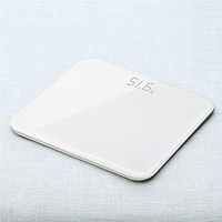 WPCBAA Bathroom Scale Floor Body Scale Glass Smart Household Electronic Bluetooth Digital Weight 150KG/5KG Electronic Weight Scale (Color : White)