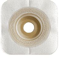 Convatec Sur-fit Natura Durahesive Moldable Convex Wafer with Flexible Tape Collar 4-1/2" L x 4-1/2" W Size Square Shape (Box of 10 Each)