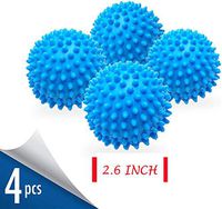 YTFLOT 4 Pcs/Set Laundry Dryer Balls Clothes Wash Drying Fabric Softener Reusable Laundry Ball Alternative Anti-Static PVC Washing Ball for Eco-Friendly Hypoallergenic