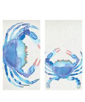 HomArt Fireplace Matches, Large, Watercolor Crab Design