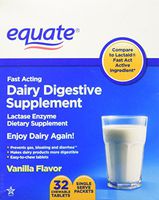 Equate - Dairy Digestive Supplement, 32 Chewable Tablets