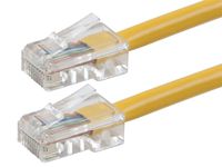 Buhbo 4 ft Cat5E UTP Ethernet Network Non Booted Cable, Yellow