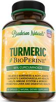 Turmeric Curcumin with Bioperine 100% Natural Anti-Inflammatory & Antioxidant. Digestive & Cardiovascular Health. Pain Relief & Healthy Joints with 95% Standardized Curcuminoids. Non-GMO & Gluten Free