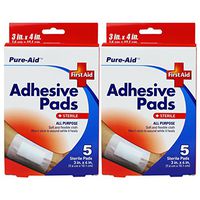 Pure-Aid Gauze Pads 3inch x 4inch-5cts (2 Pack)