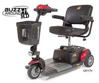 Golden Technologies - Buzzaround XLHD - Travel Scooter - 3-Wheel - Red
