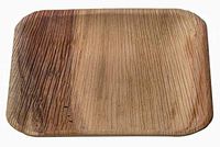 ecotiva - 25 Pack of Palm Leaf Plates - Biodegradable Plates - Eco Friendly - Beautiful and Sturdy 10 inch Palm Leaf Plates - Perfect for Parties and Showers - Reusable Plates - Disposable Plates