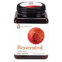 Youtheory Resveratrol with Acerola, 290 Count (1 Bottle)