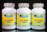Cranberry 140mg, Urinary Tract. Made in USA - 180 (3x60) Capsules