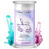 ♎ Libra | Zodiac Star Signs Jewelry Candle 21oz | Surprise Prize Valued at $15 - $7,500 Inside | Choose From 30+ Scents | Sweet Pea | Bracelet