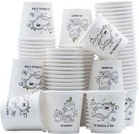 [200 Pack] 4 Oz Espresso Paper Cups - Hot/Cold Drinking Cup Biodegradable&Compostable - Dual Side Design and Eco-friendly