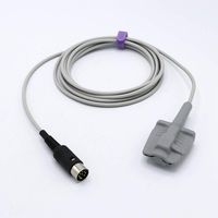 Compatible Mindray Datascope Spo2 Sensor Adult Soft 9.8 ft 8 Pins Connector