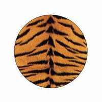Tiger Print Stickers - Gift Bag or Envelope Seals - Animal Theme Design Stationery - Party Favor Supplies - Set of 24
