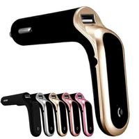 Bluetooth FM Transmitter for Car USB Car Phone Charger Make Calls Hands Free and Stream Music for Android iOS iPhone Samsung Cell Phone AUTO ON/Off with Noise Cancelling Mic 62377 (Gold)