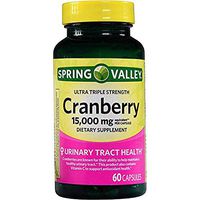 Spring Valley Cranberry Triple Strength, 15000 mg, 60 Capsules (Pack of 2)