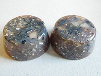 Red/Blue.gp Small Tower Buster Crystal Orgone Generator Energy Accumulator 528Hz/7.83Hz/Advance Harmonics Many Beautiful Ingredients and Colors!! (Red/Blue.gp)