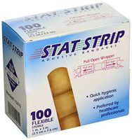 American White Cross Fabric Adhesive Strips, Sterile, Lightweight, 1" x 3", 100/Box, 12 Box/Case (Pack of 1200)
