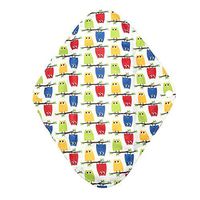 Yuehuam Washable Sanitary Towel Cloth Enstrual Pads, 5 Types New Reusable Washable Panty Liner Bamboo Charcoal Cloth Mama Sanitary Menstrual Pad (Color : WSD3)