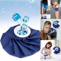 Sinwo Ice Bag,Hot and Cold Reusable Ice Bag,Relief Heat Pack Sports Injury Reusable First Aid (Blue, 9INCH)
