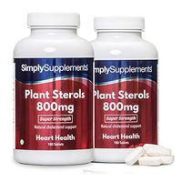 Plant Sterols 800mg | 360 Tablets in Total = Up to 12 Month Supply | Potent One-a-Day Formula | Proven to Naturally Lower Cholesterol