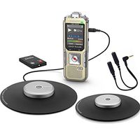 YBS Philips 4GB Digital Stereo Conference Recorder Kit with Two Omni-Directional Conference Microphone and Wireless Remote Control