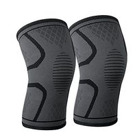 FTALGS Knee Support Brace,Knee Pads - Premium Recovery & Compression Sleeve for Running, Jogging, Sports, Joint Pain Relief, Arthritis and Injury Recovery, Youth & Adult Sizes- Sold as Pair (L)