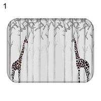 TbpersicwT Home bedroom carpet door mat, 40x60cm Giraffe Elk Anti-slip Floor Mat Doormat Rug Bathroom Living Room Decor - 1#