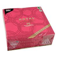 Linen-like Paper Disposable Napkins, 50 Pack, Premium Quality, looks and feels like cloth, Royal Collection, "Bubble/Circle design" 1/4 - Fold, 16" x 16"