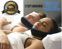 Anti Snoring Chin Strap - Stop Snoring Solution Adjustable FITS All Sizes Chin Strap for Men Women and Kids Snoring Reduction Device Instant Snore Relief Natural Sleeping Aid Easy Breathing