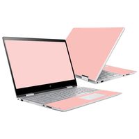 MightySkins Skin Compatible with HP Envy x360 15" (2017) - Solid Blush | Protective, Durable, and Unique Vinyl Decal wrap Cover | Easy to Apply, Remove, and Change Styles | Made in The USA