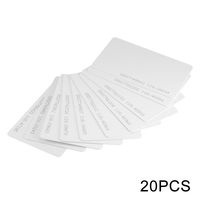 20pcs Door Entry Access Cards, Proximity 125khz RFID ID Cards Blank White Plastic Cards for Security Lock Door Entry System